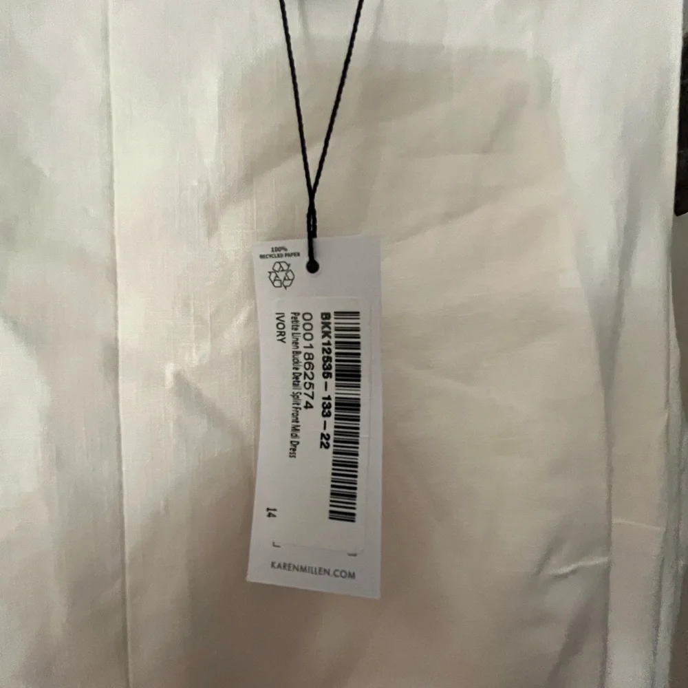 Karen Millen Ivory Linen Dress - Picture 7 of 7